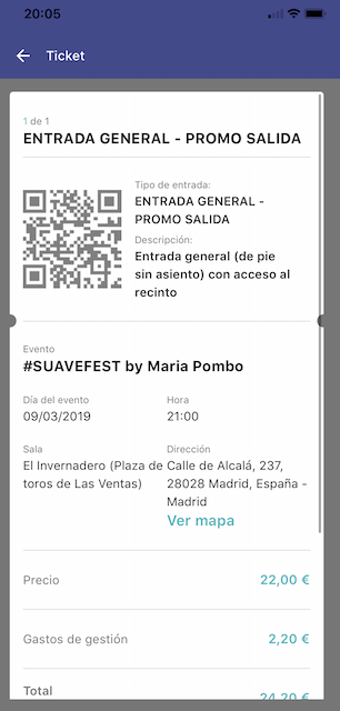 QR access tickets